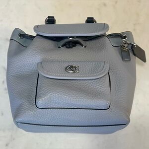 Coach Riya Backpack 21 - Silver/Grey Blue Multi  -  Like New!